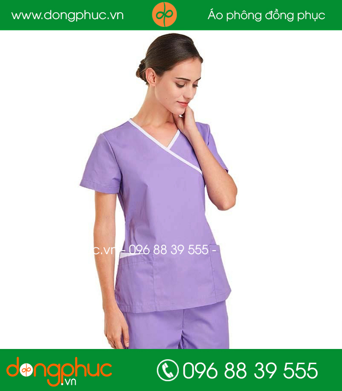Đồng phục spa màu tím 